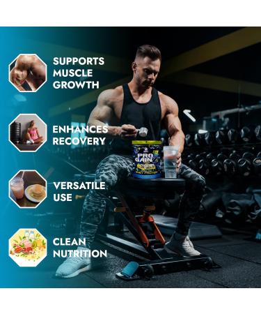 MOMOF4TRANSFORM MO4T ProGainz - Unflavored Grass-Fed Whey Protein Concentrate Powder with Digestive Enzymes - 24g Protein per Serving- Low Carb Gluten-Free - Buy Online on GoSupps.com