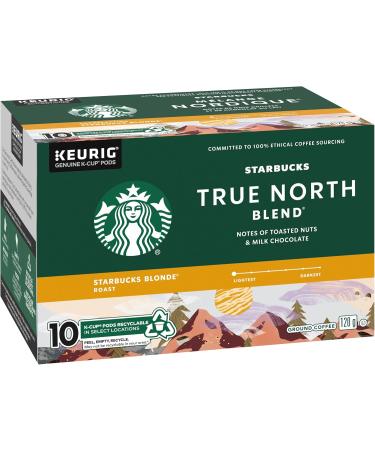 Starbucks True North Blonde Light Roast Coffee Single Serve Keurig K-cup Pods 6 Boxes 60 Capsules & TRUE NORTH BLEND Blonde Roast Ground Coffee K-CUP Pods 10 ct Box - Buy Online on GoSupps.com