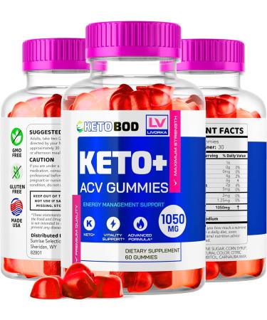 Keto BOD ACV Gummies - 60 Gummies for 1 Month | Premium Keto Body Support Weight Loss & Appetite Control - Buy Online on GoSupps.com