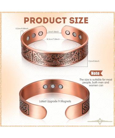 Buy Otuuz Copper Magnetic Energy Bracelet | Adjustable Life Tree Design | Perfect Christmas Gift for Men & Women - Buy Online on GoSupps.com