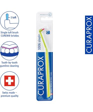 Curaprox CS 1006 Single-Tuft Toothbrush - Perfect Gum Line Care | Random Color | International Shipping - Buy Online on GoSupps.com