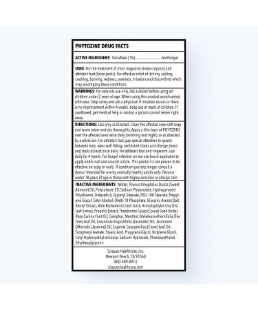 PHYTOZINE Ringworm Cream - Powerful Anti-Fungal Tolnaftate Treatment for Stubborn Skin Infections - Buy Online on GoSupps.com