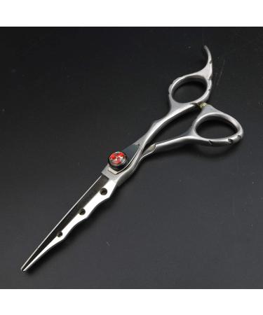 High-grade silver 6.0-inch hairdressing scissors with screws Convenient and durable Comfortable and easy to use scissors Professional hair scissors (cutting scissors) - Buy Online on GoSupps.com