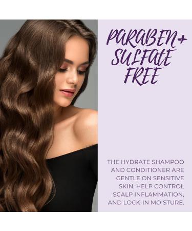 Trissola Hydrate Shampoo & Conditioner Duo - Moisturizing Color-Safe Hair Care Set (16.7 oz) - International Shipping Available - Buy Online on GoSupps.com