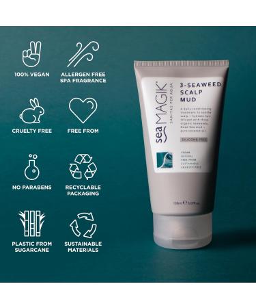 Buy 3 Seaweed Scalp Mud 5.07 fl oz | Nourishing Hair Treatment for Healthy Scalp - Fast International Shipping - Buy Online on GoSupps.com