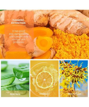 Turmeric Skincare Set Toner for Face Turmeric Face Cream Moisturiser Nourishing Soothe & Rehydrate Toner Astringent Toner Spray Moisturiser Repairing Face Skin Care 100ml+50g - Buy Online on GoSupps.com
