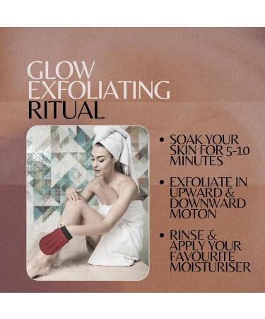 BfefBo Kessa Exfoliating Glove 2 Pack Exfoliating mitt Natural shower loofah exfoliating body scrub Tan removal Plant based Eco friendly Products Plastic free (TAN) - Buy Online on GoSupps.com