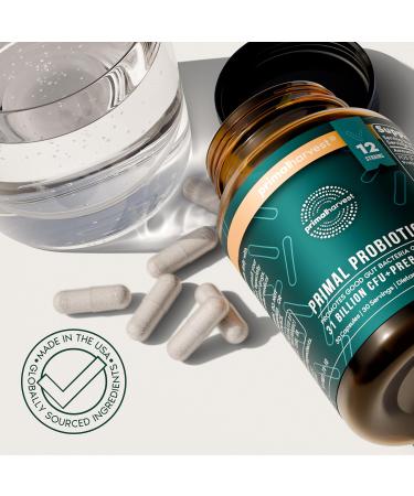 Primal Harvest Probiotics for Women & Men Daily Probiotic Supplement with 12 Strains for Gut & Digestive Health 30 Capsules 30 servings (1 Pack) - Buy Online on GoSupps.com
