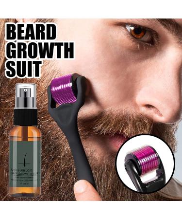 Yajexun Beard Grooming Kit | 30ml Beard Care Set for Men | Ultimate Beard Growth Kit with Roller & Serum - Buy Online on GoSupps.com