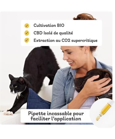 Calitamex | CBD Oil for Dogs Developed with Veterinarians | Certified THC Free | Organic Hemp | Contains 400MG of CBD Isolated in Algae and Coconut MCT Oil 10ml - Buy Online on GoSupps.com