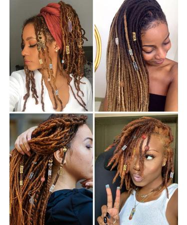 EBANKU 184PCS Dreadlock Hair Jewelry Set - Charms, Beads, Clips for Braids - Women's Crystal & Gold Accessories - Buy Online on GoSupps.com