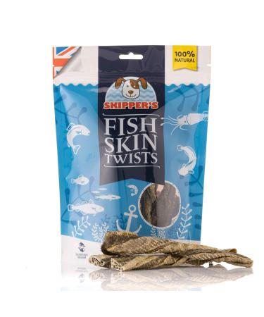 SKIPPER'S Fish Skin Twists Regular Dog Chews for Teeth 250g - Handmade & Gently Air- Dried - Healthy & Natural Dog Dental Sticks Long Lasting - Hypoallergenic & Grain Free Regular 250 g (Pack of 1) - Buy Online on GoSupps.com