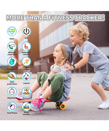 K-berho Kids Fitness Tracker  Fitness Watch Activity Tracker with Pedometers  Stopwatch  IP68 Waterproof  11 Sport Modes for Kids Age 6-16 Years Old Camouflage Blue - Buy Online on GoSupps.com