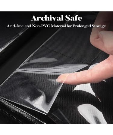 Fabmaker Premium Zip Trading Card Binder - 320 Card Capacity - Portable PU Card Collection Binder - Black - Buy Online on GoSupps.com