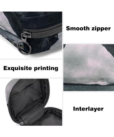 Menstruation Bag with Zipper | Women's Napkin & Tampon Tote - Icelandic Cave Design - Buy Online on GoSupps.com