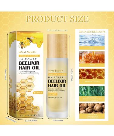 Znnhnn Hair oil with honey and rosemary extract deeply repairs dry split ends accelerates hair growth provides shine without greasy leaves for permanently damaged and dry hair 10 ml - Buy Online on GoSupps.com