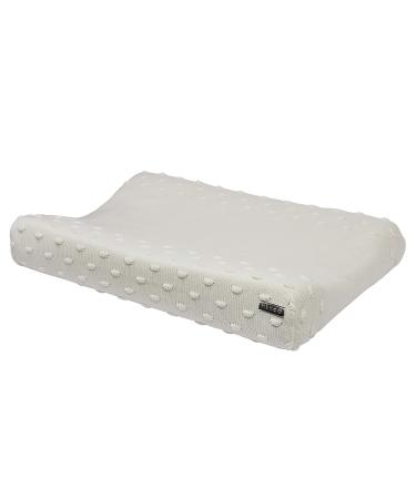 Meyco 2763050a 2-Wedge Changing Mat Cover Knitted 100% Cotton 45 x 70 cm Knots Offwhite off-white Knots