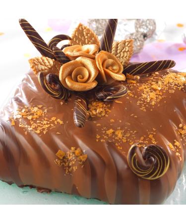 G nthart BackDecor Marzipan Roses Set - 6 Gold & Red Roses with Leaves | Premium Bakery Decoration (2 Packs 66g) - International Shipping Available - Buy Online on GoSupps.com