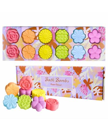 12 Pack Bath Bombs for Women and Girls Relaxing Handmade Fizzy Shower Balls Gift for Women & Girls Holiday Gifts for All
