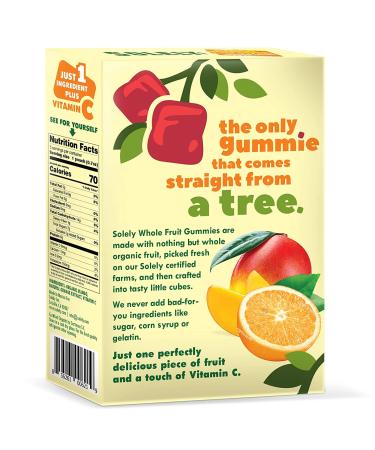 SOLELY Organic Mango Orange Fruit Gummies 3.5 oz | Vegan & Natural | Pack of 5 - Buy Online on GoSupps.com