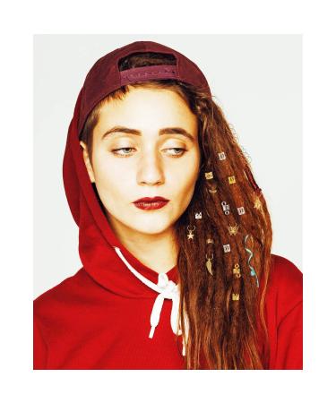 340 Pieces Hair Clip Set - Dreadlocks Beads & Aluminum Hair Jewelry Rings for Braids - Gold & Silver Accessories - Buy Online on GoSupps.com