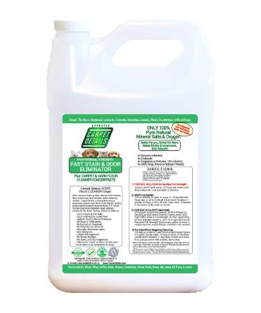 Carpet Details Carpet Stain Remover- Safe Natural Mineral Based Carpet Cleaner Solution- Use on Tile, Grout, Laminate and Wood Floors, and Carpet- Perfect Pet Carpet Cleaner- Gallon- Made in the USA 1 Pack