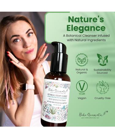 Botanical Cream Face Cleanser & Konjac Sponge | Gentle Anti-Aging Daily Face Wash | Natural & Organic Facial Care Products - Buy Online on GoSupps.com