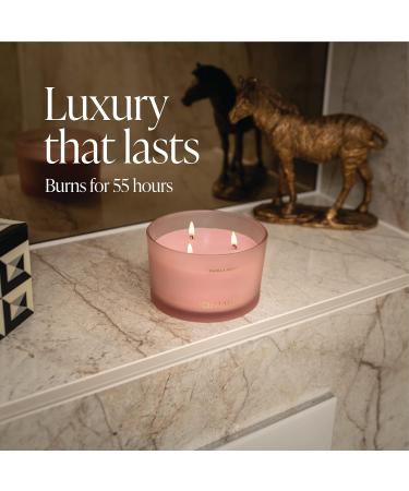 Buy Scented Soy Candle Jar - Vanilla Lotus 3 Wick | Long-Lasting 55 Hours | Perfect for Home Office & Gifts - Buy Online on GoSupps.com