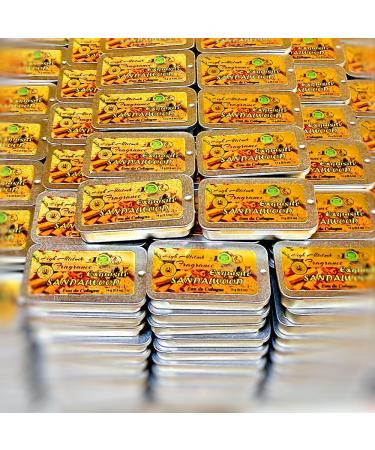 Exquisite SANDALWOOD Perfume - Eau de Cologne - Solid Balm - Aromatherapy Essential Oils (Santalum Album Spruce Amber Palo Santo Saffron Wood) Natural Fragrance - Travel Party Favors Gifts -0.5oz - Buy Online on GoSupps.com