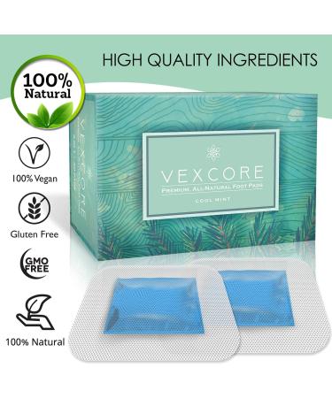 30 Herbal Foot Pads for Cleansing & Stress Relief - Mint Aroma, Exfoliating Peel - Natural Patches, Strong Adhesive - 2in1 Feet Patch (30 Pack) - Buy Online on GoSupps.com