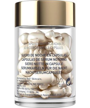 RoC - Retinol Correxion Smoothing Night Serum - Anti-Wrinkle and Aging - Anti-Aging - Firming Moisturizer - 30 Capsules - Buy Online on GoSupps.com