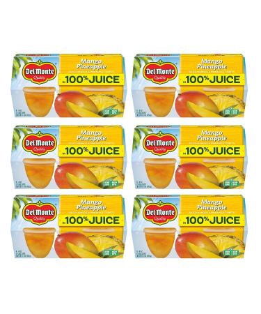 Del Monte Mango & Pineapple Fruit Cups 4.4oz - 24 Pack Snacks - Buy Online on GoSupps.com