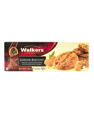Walkers Stem Ginger Cookies - 5.3 oz: Deliciously Crisp and Spicy Treat - Buy Online on GoSupps.com