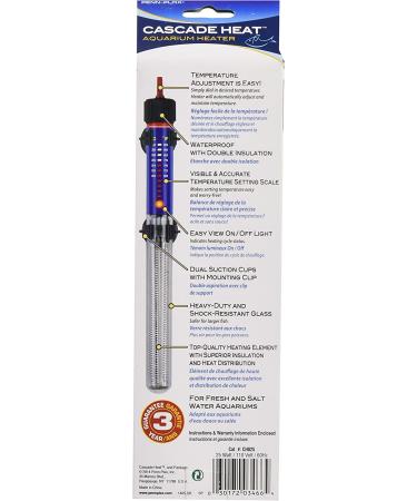 Penn-Plax 75W Aquarium Heater - Fully Submersible, Precise 1 Degree Accuracy for 5-15 Gallon Tanks - Buy Online on GoSupps.com