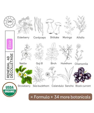Organic28+. 100% Organic Neck & D colletage Serum - USA Made. 49 Botanicals. Neck Firming and Tightening Moisturizer. Linden Blossom Aromatherapy. Neck & Chest Firming Age Renew Cream.2 Fl. Oz. - Buy Online on GoSupps.com
