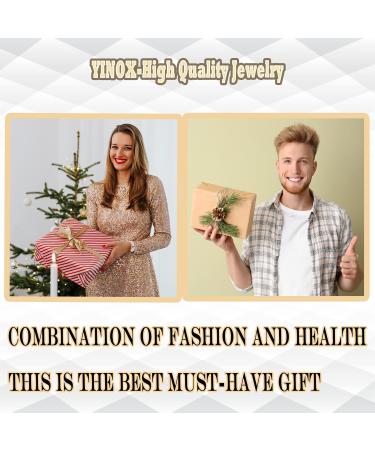 YINOX 16.5cm Tri-color Magnetic Copper Bracelet for Women - 8 Magnet Gift for Wife & Mother - Buy Online on GoSupps.com