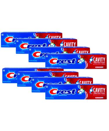 Crest Fluoride Cavity Protection Toothpaste 8.2 Ounce Regular Paste Bulk Toothpaste Prevents Cavities Before They Start (8 Pack) Mint 1.03 Fl Oz (Pack of 8)