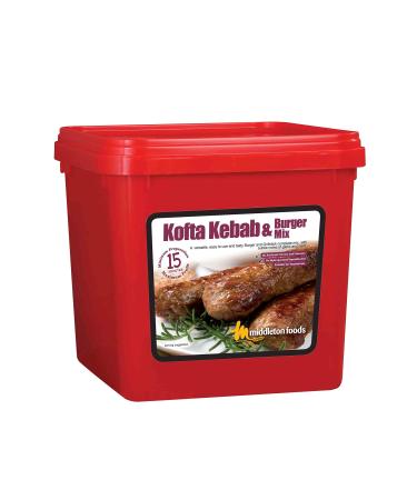 Middletons Kofta Kebab and Burger Mix 2.5kg Resealable Red Tub