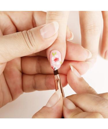 Bluesky 5-Part Gel Nail Art Brush Set - Fine Lace Angled & Tapered Brushes for Perfect Gel Manicure & Pedicure | International Shipping Available - Buy Online on GoSupps.com