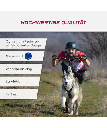 LASALINE X Back Dog Harness for Canicross Dogscooter & Bikejoring - Black & Neon Orange - Ideal for Active Dogs - Buy Online on GoSupps.com