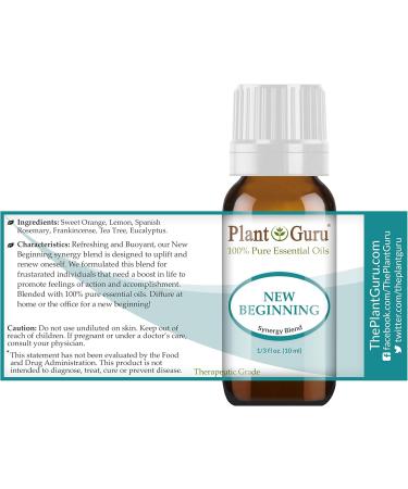 New Beginning Essential Oil Blend 10ml - 100% Pure Therapeutic Grade for Centering Meditation & Relaxation - Uplifting & Calming Diffuser Oil - Buy Online on GoSupps.com