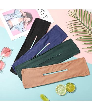 4 Piece Deft Hair Bun Maker Set - Black, White, Khaki, Pink Fabric French Hairstyle - Buy Online on GoSupps.com