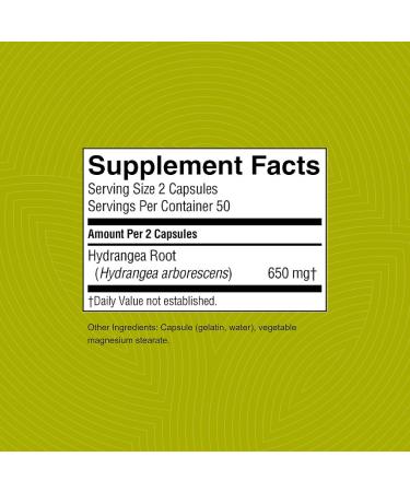 Nature's Sunshine Hydrangea Capsules - 100 Ct 650mg Pure Hydrangea Root for Urinary Health & Kidney Support - Shop Now - Buy Online on GoSupps.com