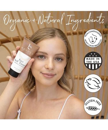 Face Self Tanner - Fair to Medium Natural Glow | Sunless Tanning Lotion for Face | Buildable Fake Tan | 3 Fl Oz - Buy Online on GoSupps.com