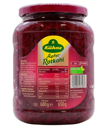 K hne Apple Red Cabbage - 6 Pack (6 x 650g) | Buy Online | International Shipping - Buy Online on GoSupps.com