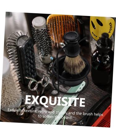 Angoily Men's Beard Care Set with Metal Stand | Professional Shaving Bowl & Brush | Complete Shaving Accessories for Men - Buy Online on GoSupps.com