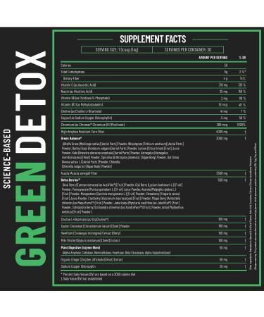 Green Detox Superfood Drink Mix - Sugar Free Vegan-Friendly - Apple Pie Flavor - Buy Online on GoSupps.com
