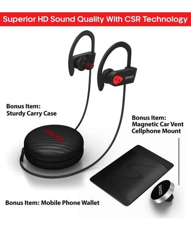 SENSO Bluetooth Headphones - HD Stereo Sweatproof Earbuds for Gym & Running - Buy Online on GoSupps.com