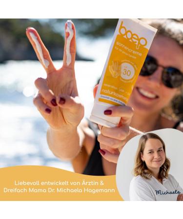  boep boep Sunscreen SPF30 | Mineral Sun Protection for Babies Children and Adults | With Zinc Oxide & No Chemical UV Filter Phthalate Free & DHHB Free | Vegan Natural Cosmetics In - Buy Online on GoSupps.com
