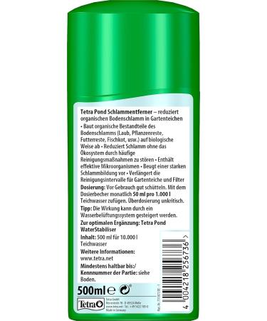 Tetra Pond Sludge Remover - Biological Sludge Solution for Garden Ponds | 500 ml Bottle - Buy Online on GoSupps.com